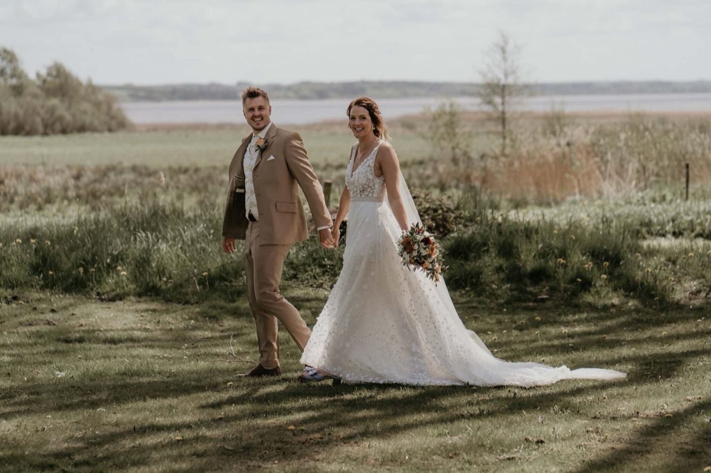Rigtig brud Mia i Couture-Stuen brudekjole