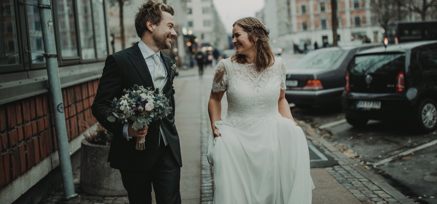 Rigtig brud Anne i Couture-Stuen brudekjole