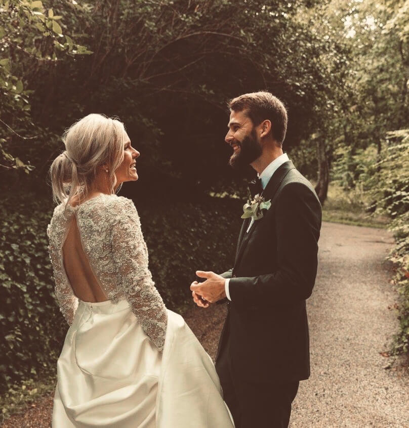 Rigtig brud Christina i Couture-Stuen brudekjole